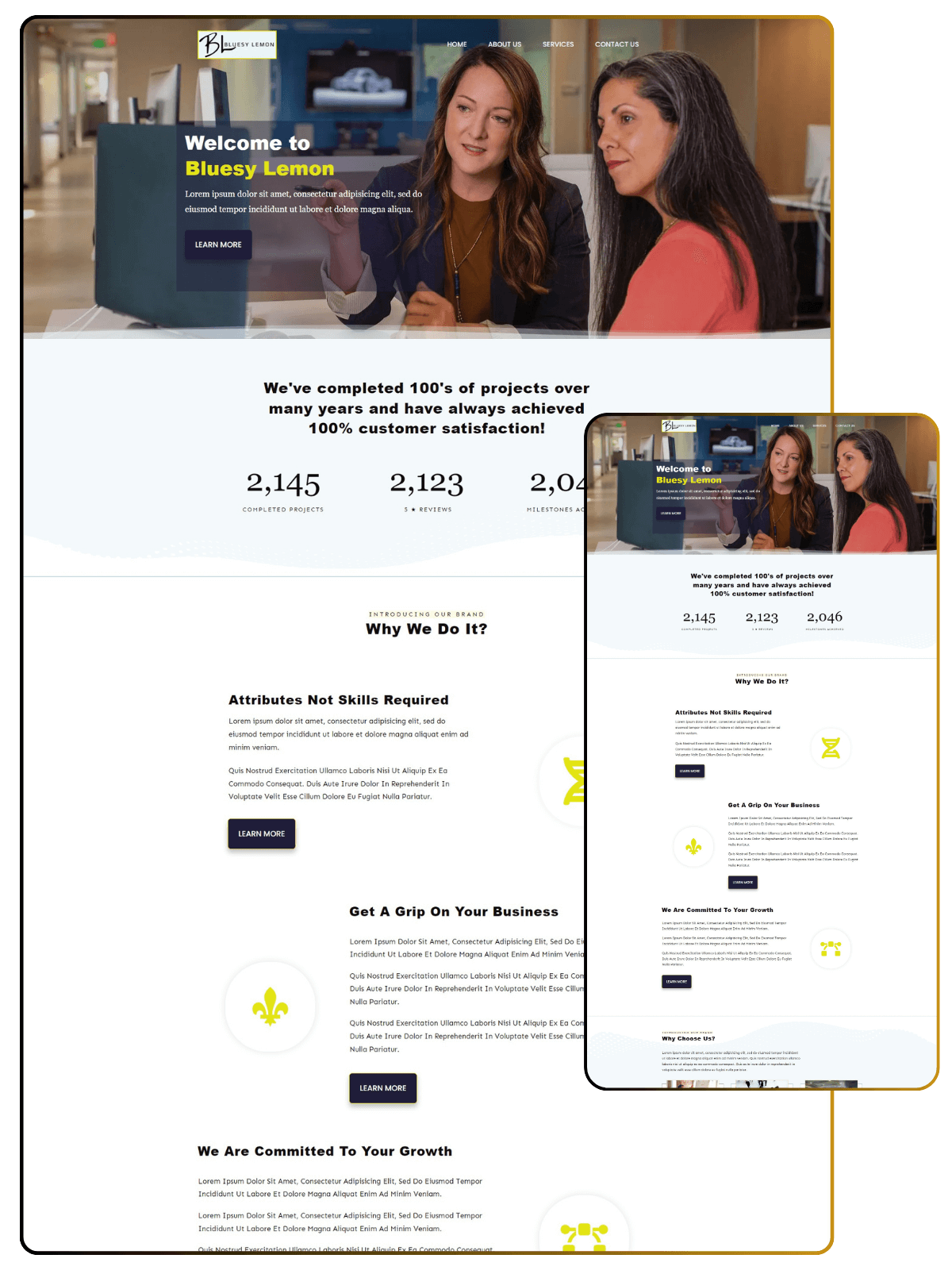Bluesy Lemon Homepage