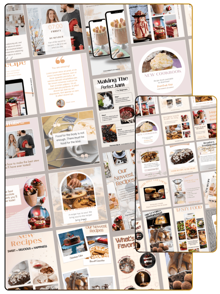 Cookery Canva Bundle feature 1200x1600 optimized