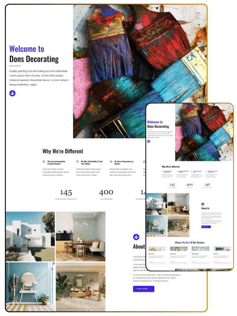 Dons Decor Homepage optimized