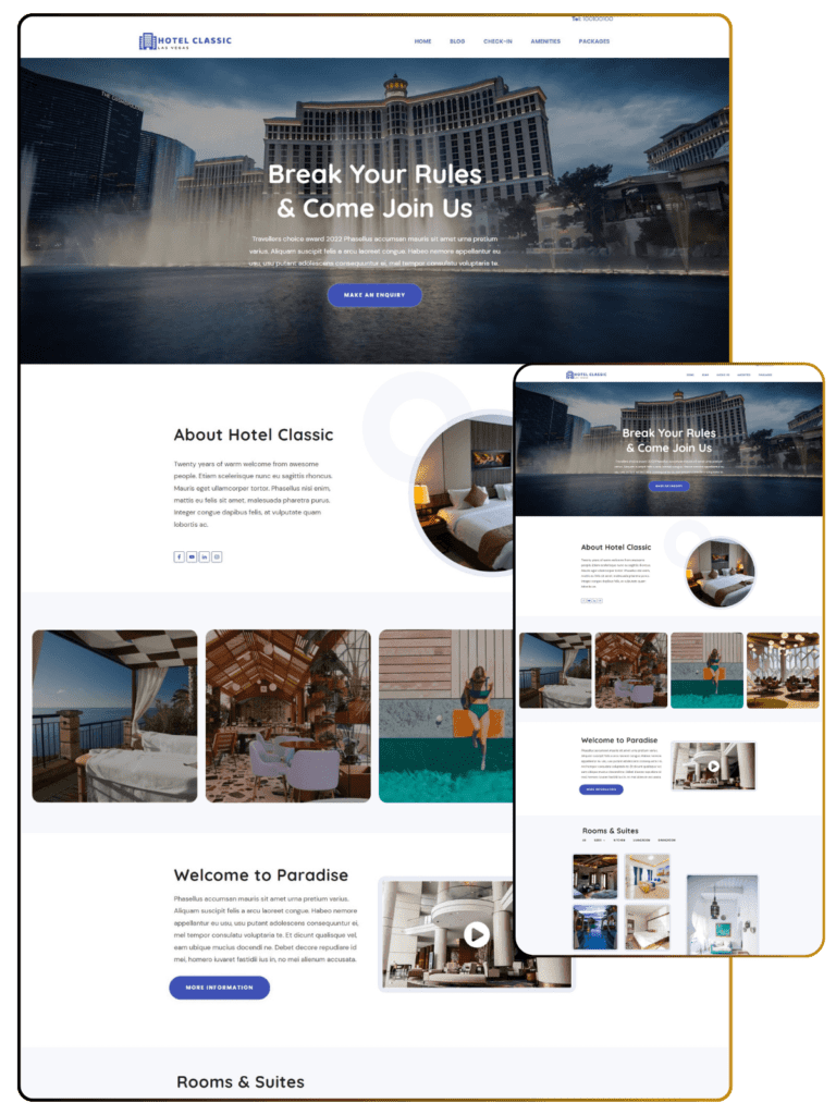 Hotel Classic Homepage optimized