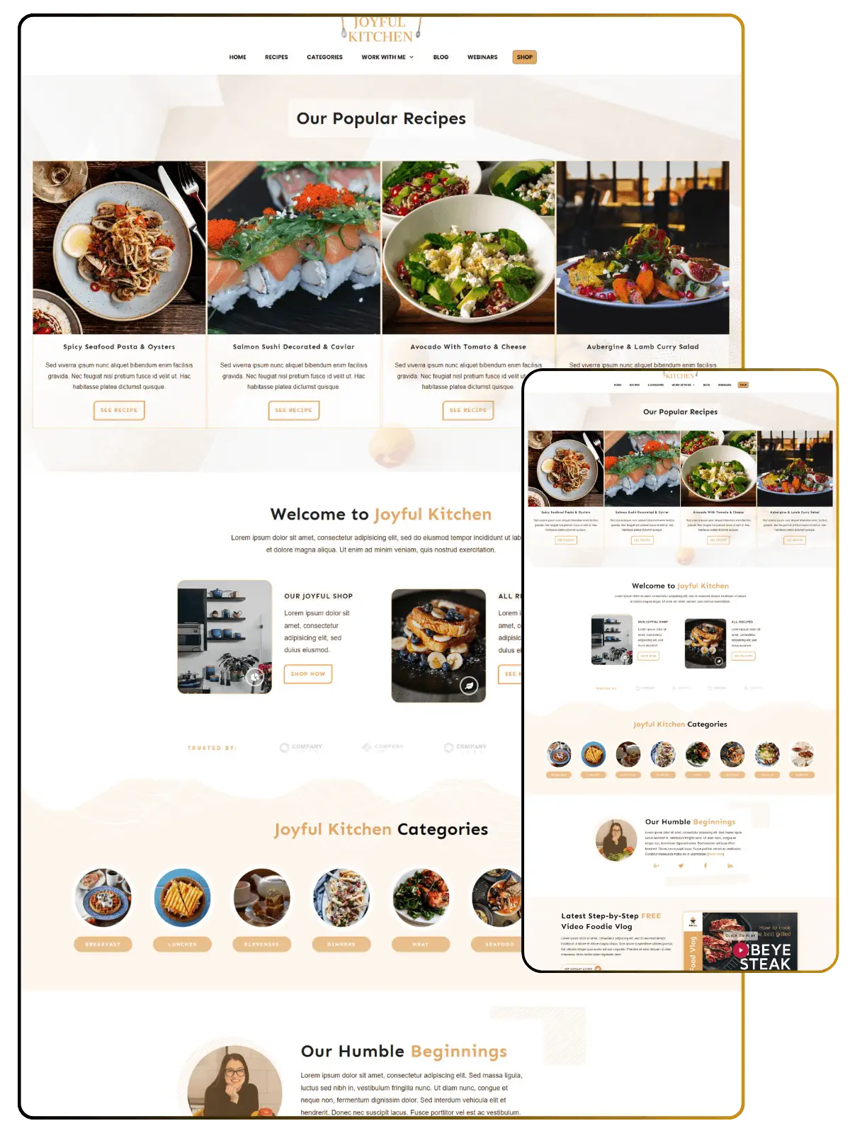 Joyful Recipes Homepage optimized
