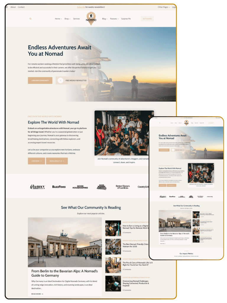 Nomad theme feature optimized