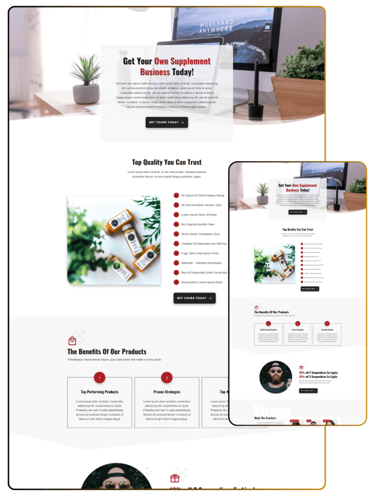 Supplement Pro Homepage optimized