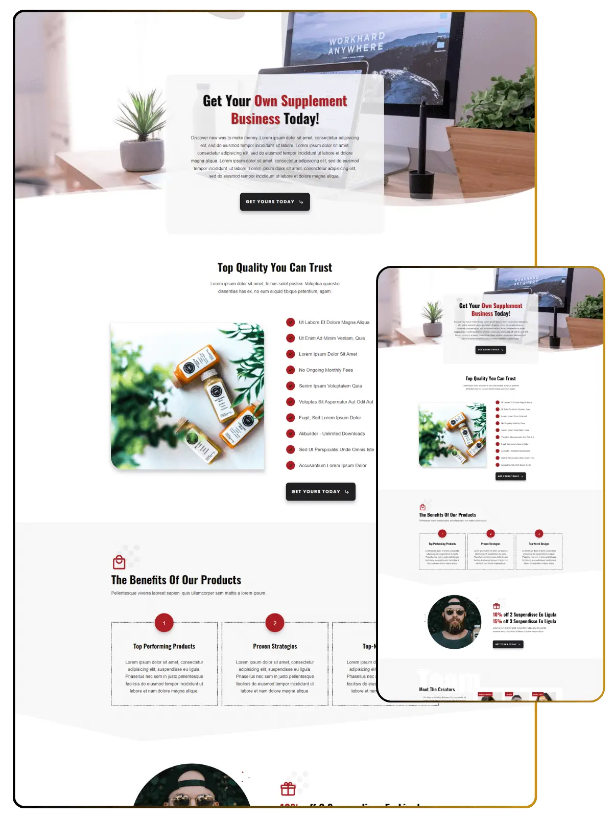 Supplement Pro Homepage optimized