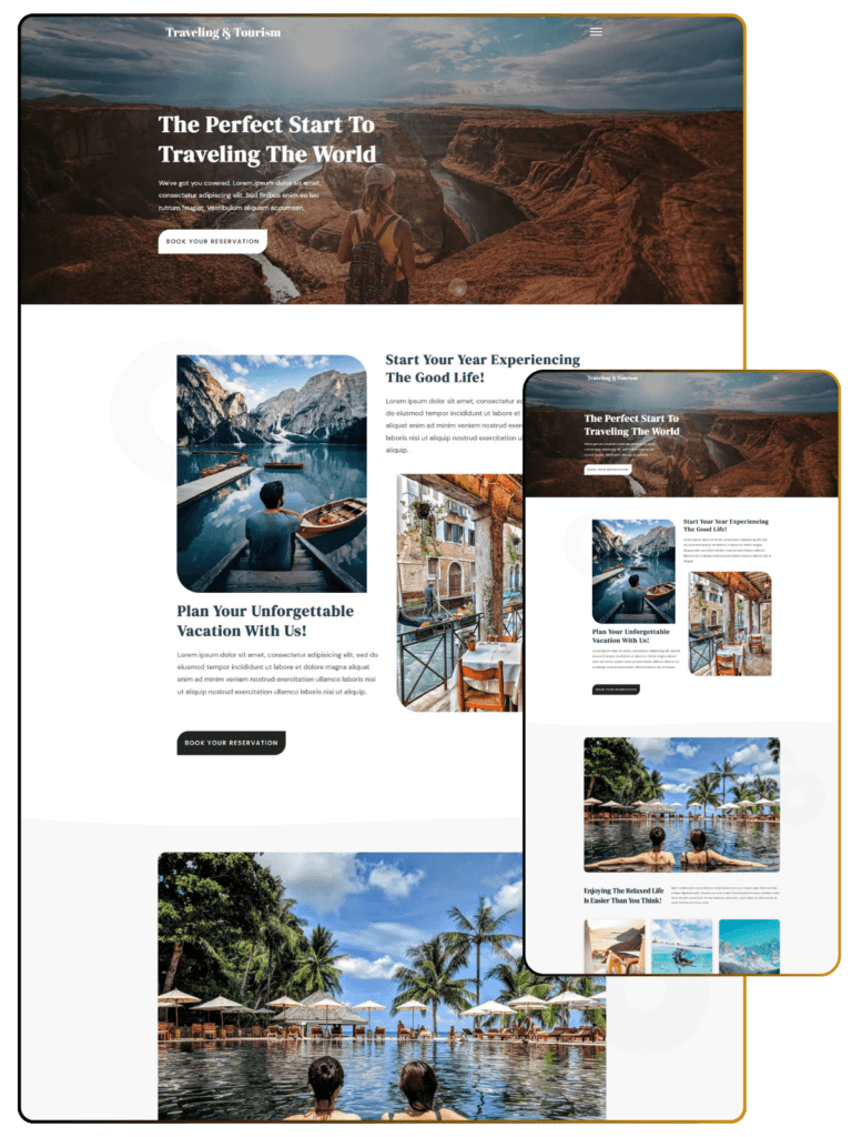 Traveling Tourism Homepage optimized