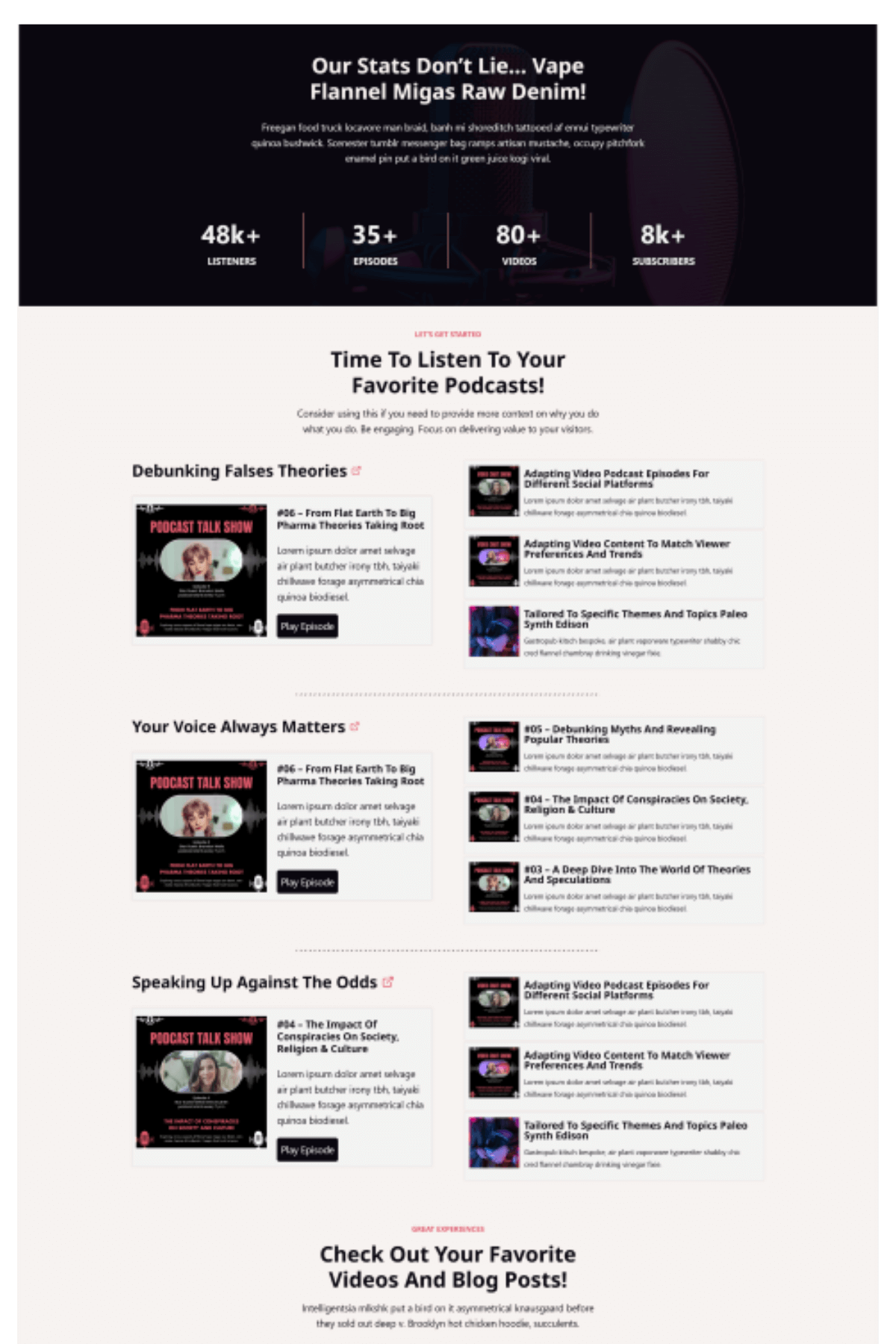 Podcast page 2