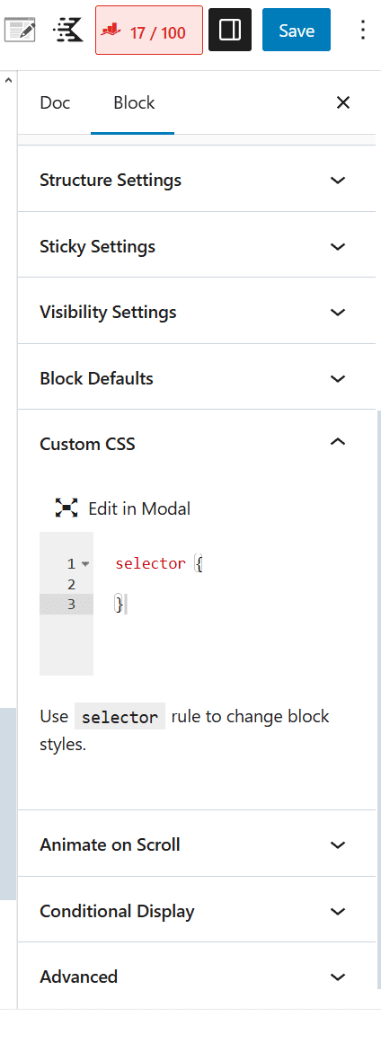 custom css