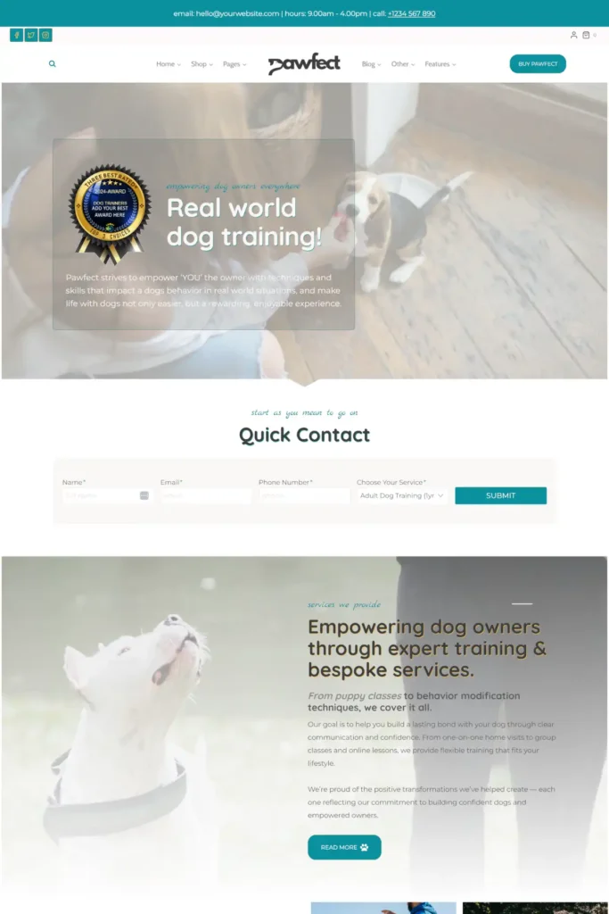 Homepage Option 3 – Pawfect Gallery 10